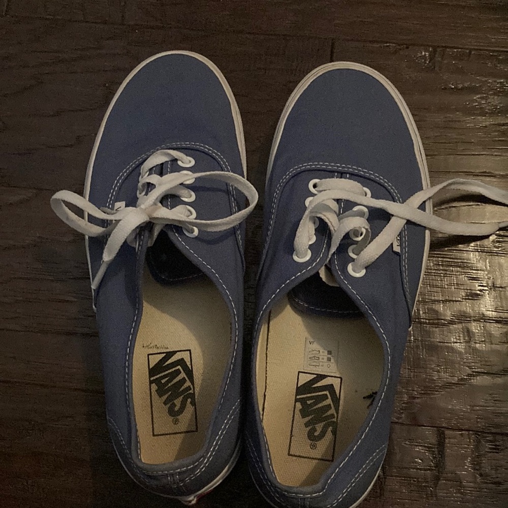 Blue Vans authentics sz 8 mens